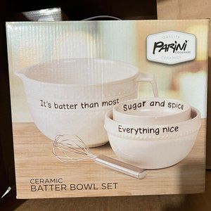 Parini Cookware 4 Piece Ceramic‎ Batter Bowl Set